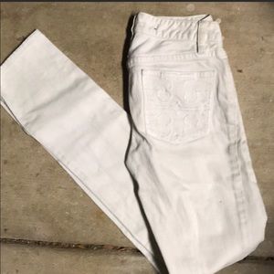 Tory Burch White Skinny Jeans!